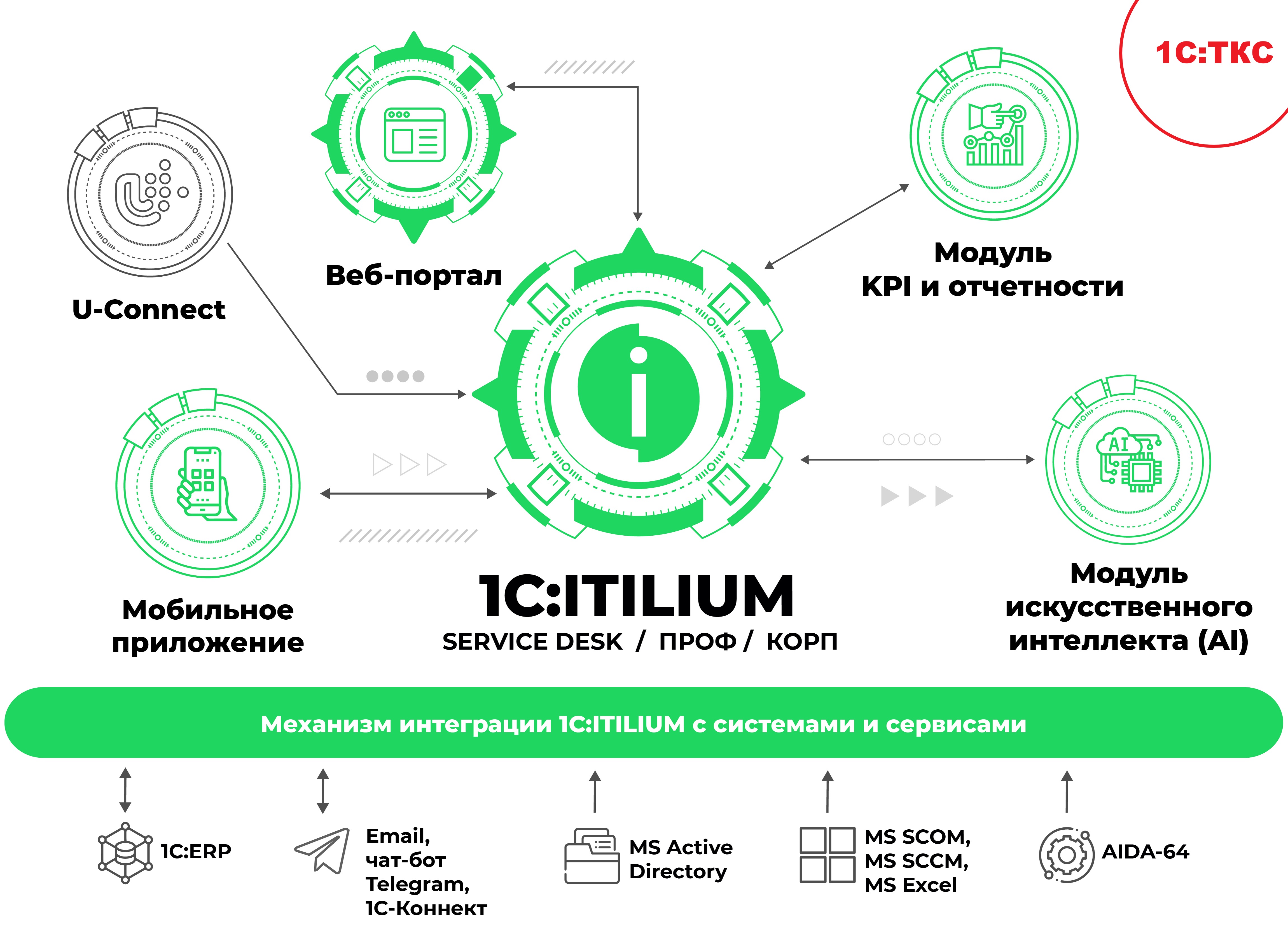 1С:ITILIUM - О решении - Описание